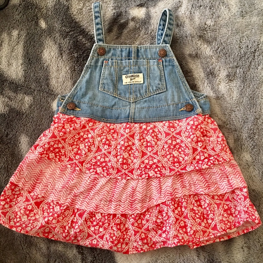 OshKosh B’gosh Overall Dress! 💐🌺🌸❤️ 24 mo